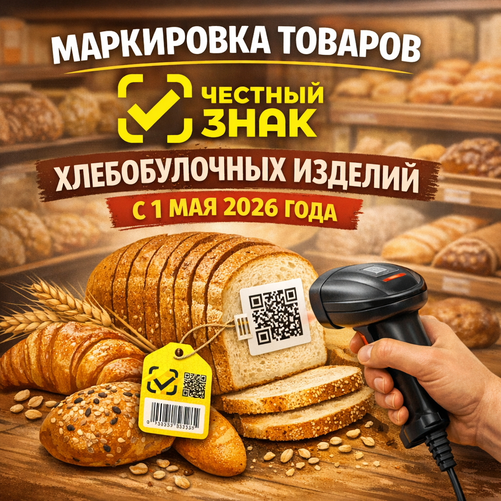 Маркировка товаров хлебобулочных изделий с 1 мая 2026 года